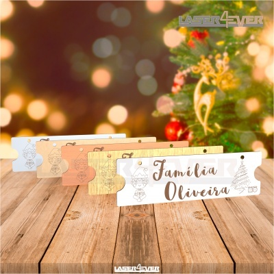 Placa Decorativa - Duende Nome Família Personalizado