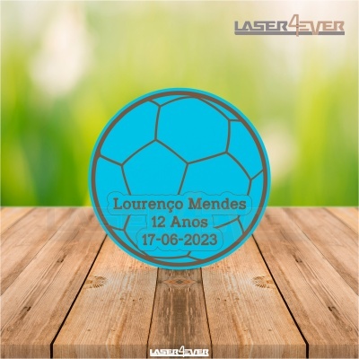 Íman Lembrança Aniversário Bola de Futebol