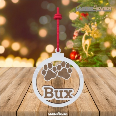 Bola de Natal - Patinhas - Nome Personalizado