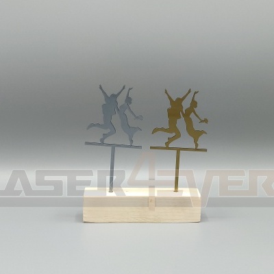 Topo de bolo para Casamento - Tema Casal