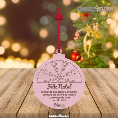 Bola de Natal - Floco de Neve Nome Personalizado