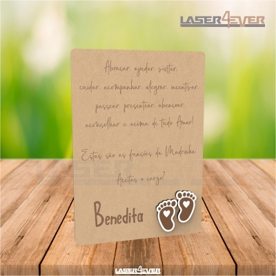 Convite - Pézinhos - Nome Personalizado