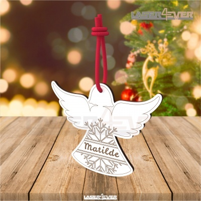Bola de Natal - Anjo Nome Personalizado