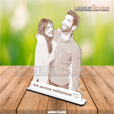 Foto Gravada Laser - Frase Personalizada