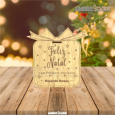 Mini Placa de Natal - Presente Nome Personalizado