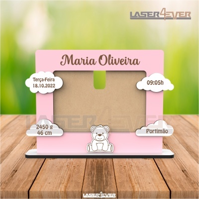 Moldura - Dados Nascimento - Nome e Dados personalizáveis