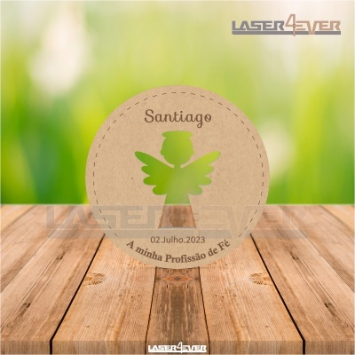 Íman Lembrança Profissão de Fé Círculo Anjo