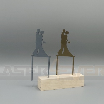 Topo de bolo para Casamento - Tema Casal