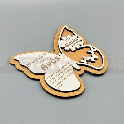 Íman Borboleta - Nome Personalizado