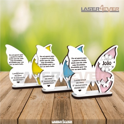 Lembrança Aniversário Borboleta com fundo