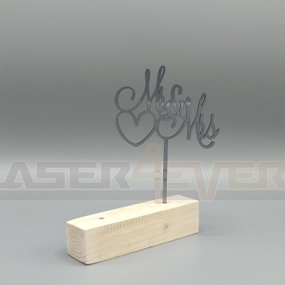 Topo de bolo para Casamento - Mr e MrS