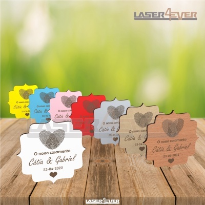 Lembrança Casamento Impressões Digitais