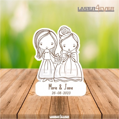 Lembrança Casamento - Casal Noiva Noiva