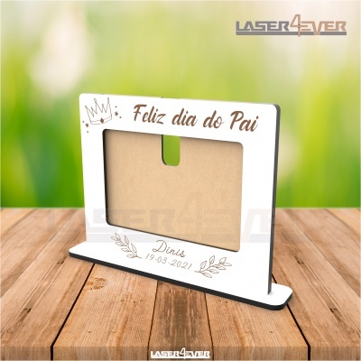 Moldura Feliz dia do Pai - Nome e Data Personalizável