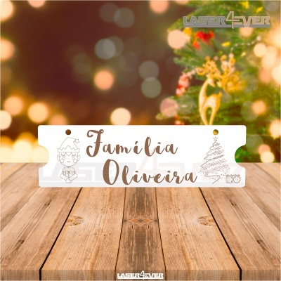 Placa Decorativa - Duende Nome Família Personalizado