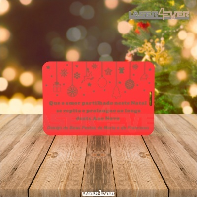 Mini Placa de Natal - Decorações de Natal Frase e Nome Personalizado