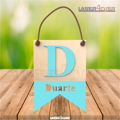 Placa Inicial Colorida - Nome Duarte