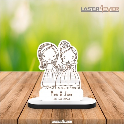 Lembrança Casamento - Casal Noiva Noiva