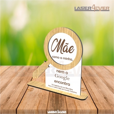 Placa Google Dia da Mãe - Nomes Personalizados