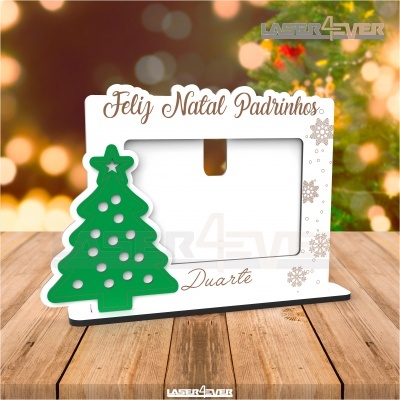 Moldura - Feliz Natal Padrinhos - Nome Personalizado