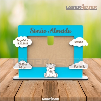 Moldura - Dados Nascimento - Nome e Dados personalizáveis