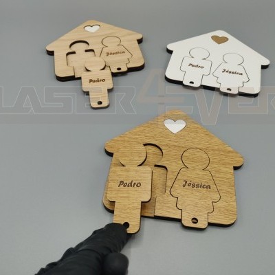 Chaveiro - Personalizado para Casal