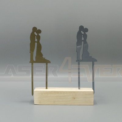 Topo de bolo para Casamento - Tema Casal