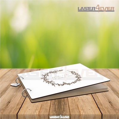 Livro de Honra Casamento - Folhagens