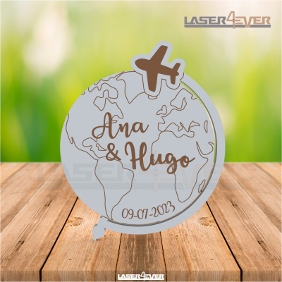 Íman Lembrança Casamento Mundo