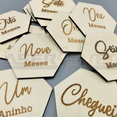 Placas Hexágonos - 12 MESES PARA BEBÉS