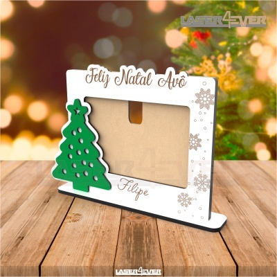 Moldura - Feliz Natal Avô - Nome Personalizado