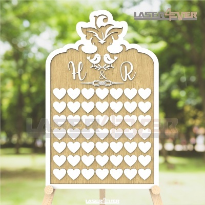 Quadro de Honra Casamento - Vintage