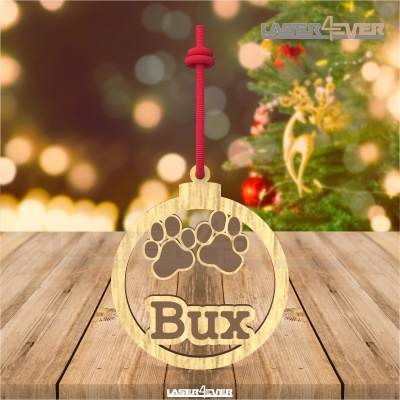 Bola de Natal - Patinhas - Nome Personalizado