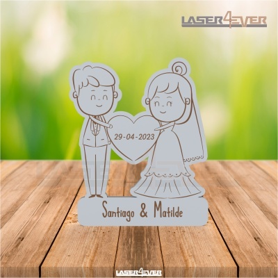 Lembrança Casamento - Casal Coração