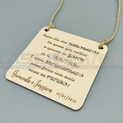 Placa Dia dos Namorados - Nomes e Data Personalizável