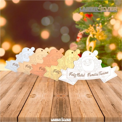 Placa Decorativa - Pai Natal Nome Família Personalizado