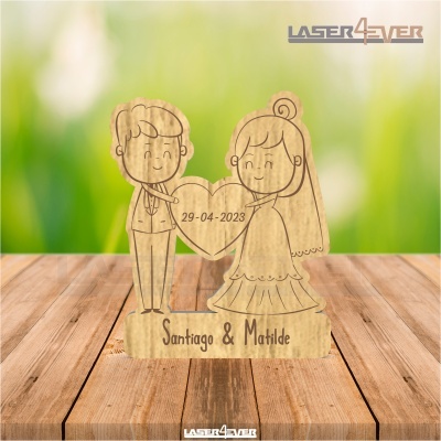 Lembrança Casamento - Casal Coração