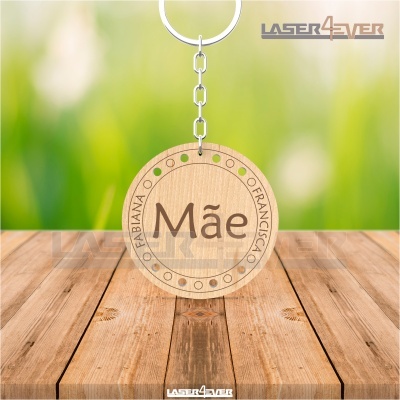 Porta-Chaves Mãe - Nomes Personalizados