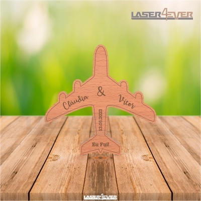 Íman Casamento Avião