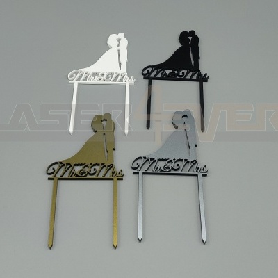 Topo de bolo para  Casamento - Casal Mr e Mrs