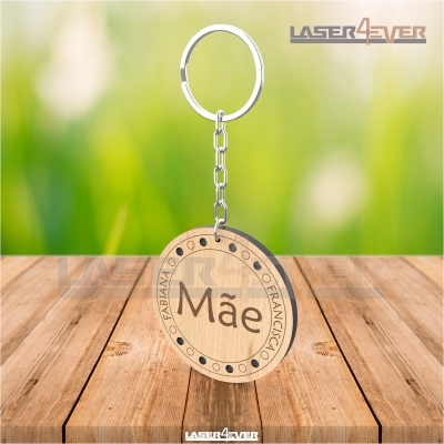 Porta-Chaves Mãe - Nomes Personalizados