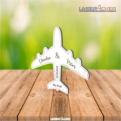 Íman Casamento Avião