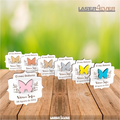 Lembrança Batismo Borboleta