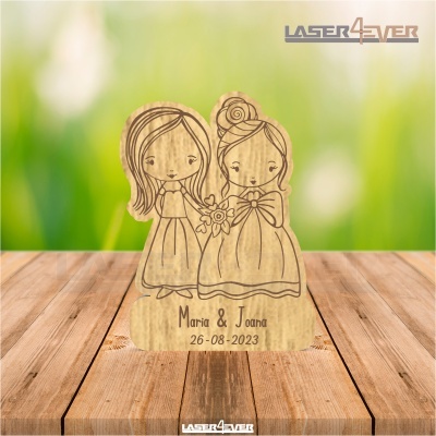 Lembrança Casamento - Casal Noiva Noiva