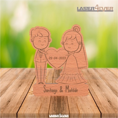 Lembrança Casamento - Casal Coração