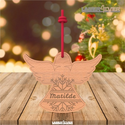 Bola de Natal - Anjo Nome Personalizado