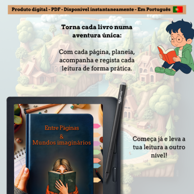 Entre&#x20;P&#x00E1;ginas&#x20;&amp;&#x20;Mundos&#x20;Imagin&#x00E1;rios&#x3A;&#x20;O&#x20;Teu&#x20;Planner&#x20;de&#x20;Leitura&#x20;Interativo&#x21;