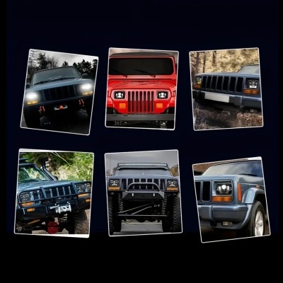 Par de Faróis LED 20x15CM - Homologados