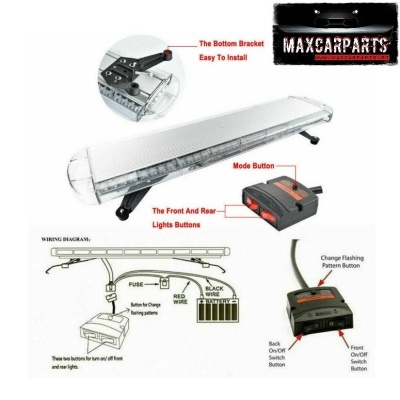 Ponte Led Beacon Light 98CM Laranja - Gama Média