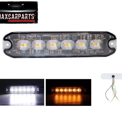 Strob Led F6 Laranja\Branco Slim 20W R65